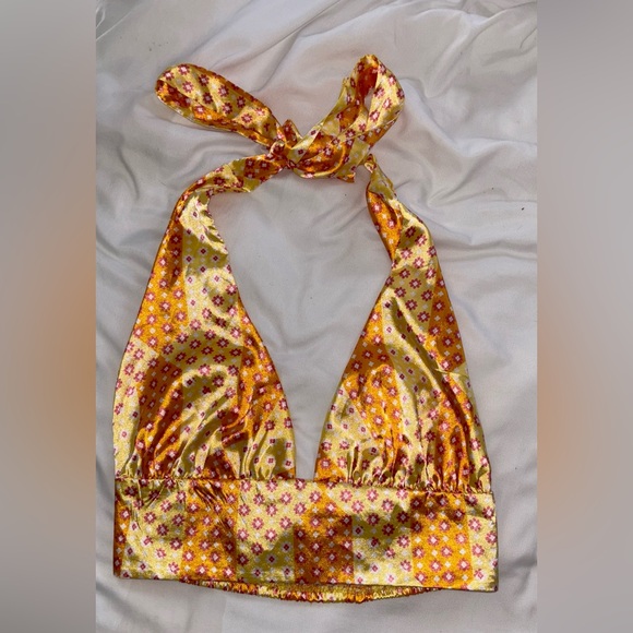 rue21 retro 70s vibes halter top - Picture 3 of 4